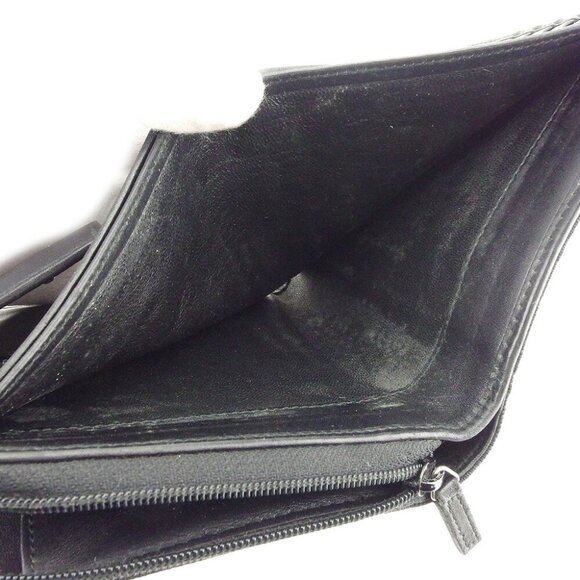 GUCCI Two-fold wallet GG canvas canvas x leather Authentic used - Picture 6 of 8